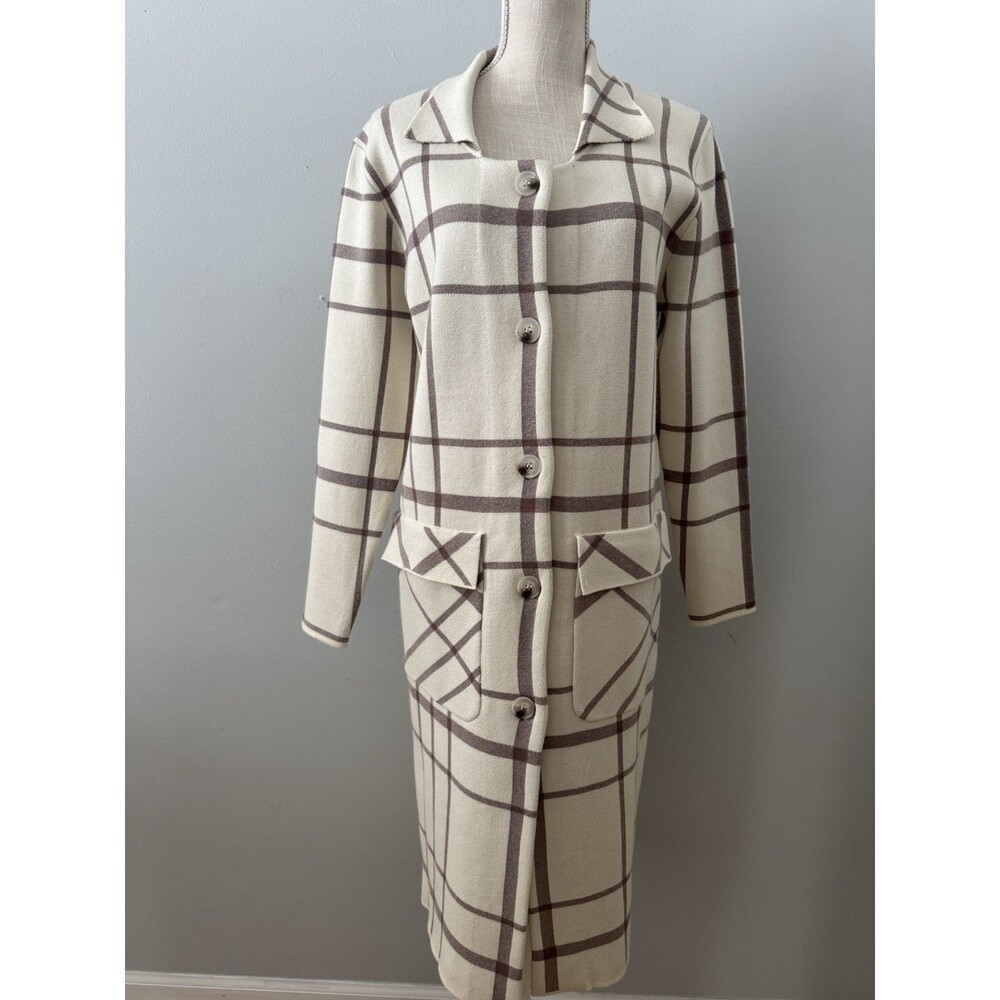 NEW Coco + Carmen Juliana Double Knit Long Coat Size S/M